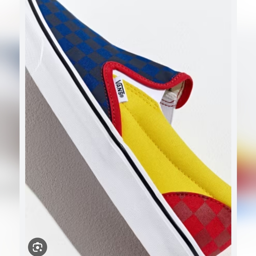 Vans Multicolor Slip-On Sneakers Size 8.5 Womens